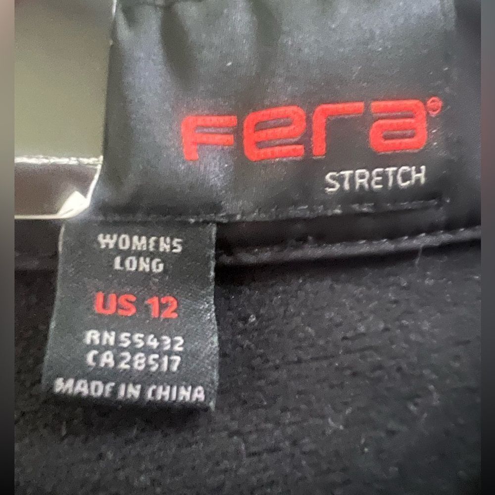 Women’s Fera booty soft shell contemporary fit outdoor pants size 12 long black - Picture 6 of 6